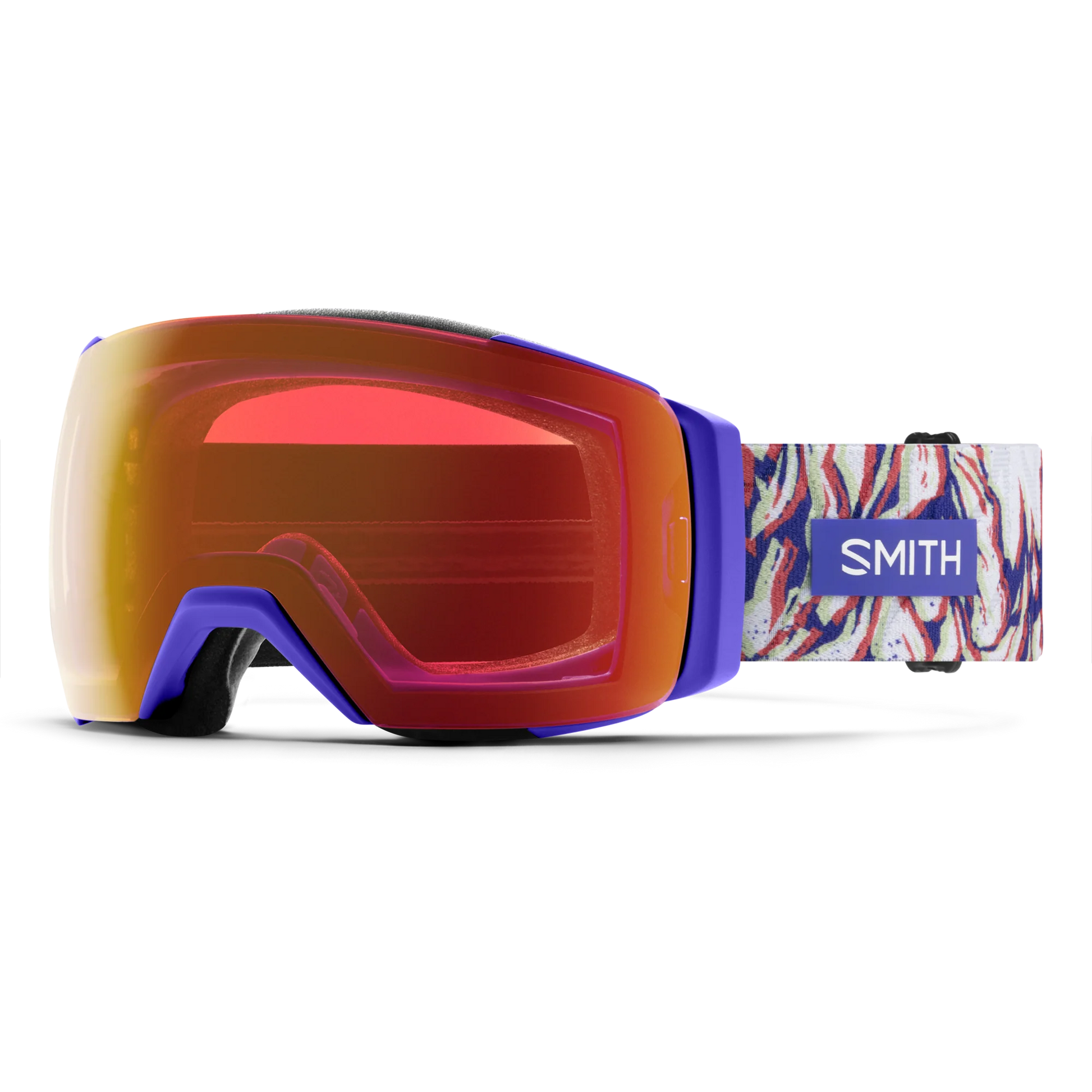 Smith I/O Mag XL Low Bridge Fit Ski Goggle CP Pro Photo Red Mirror St Amber Ultraviolet Peaking