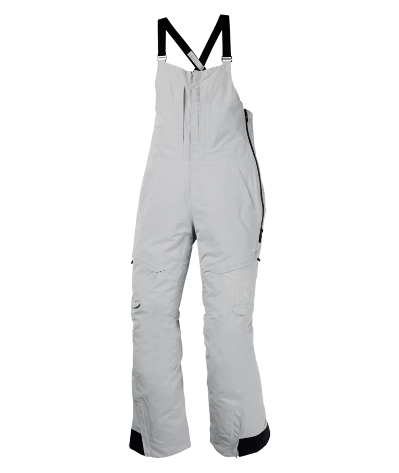 Burton Womens [Ak] Gore Kimi Bibs Gray Cloud