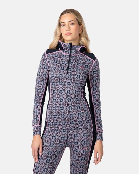 Kari Traa Womens Rose Merino Base Layer Hoodie