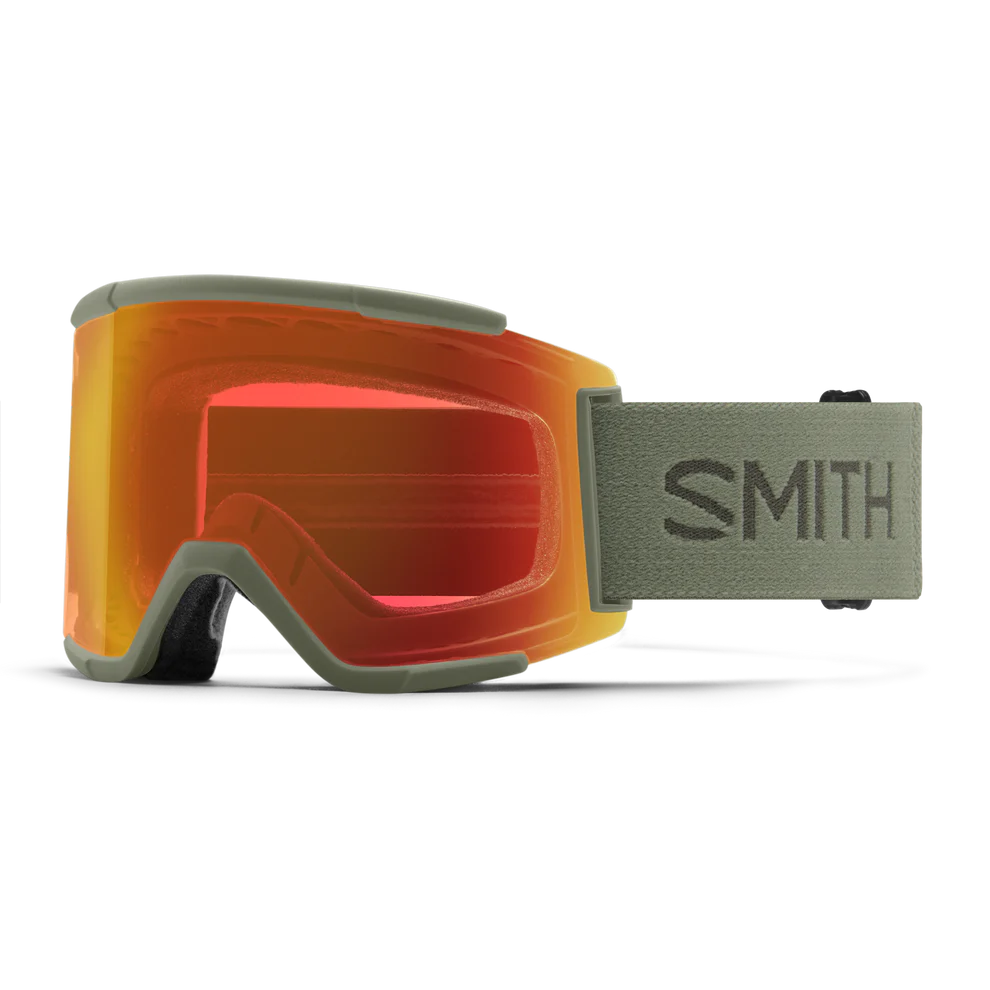 Smith Squad XL Ski Goggle CP Ev Red Mirror St Yellow Flash Fatigue Green