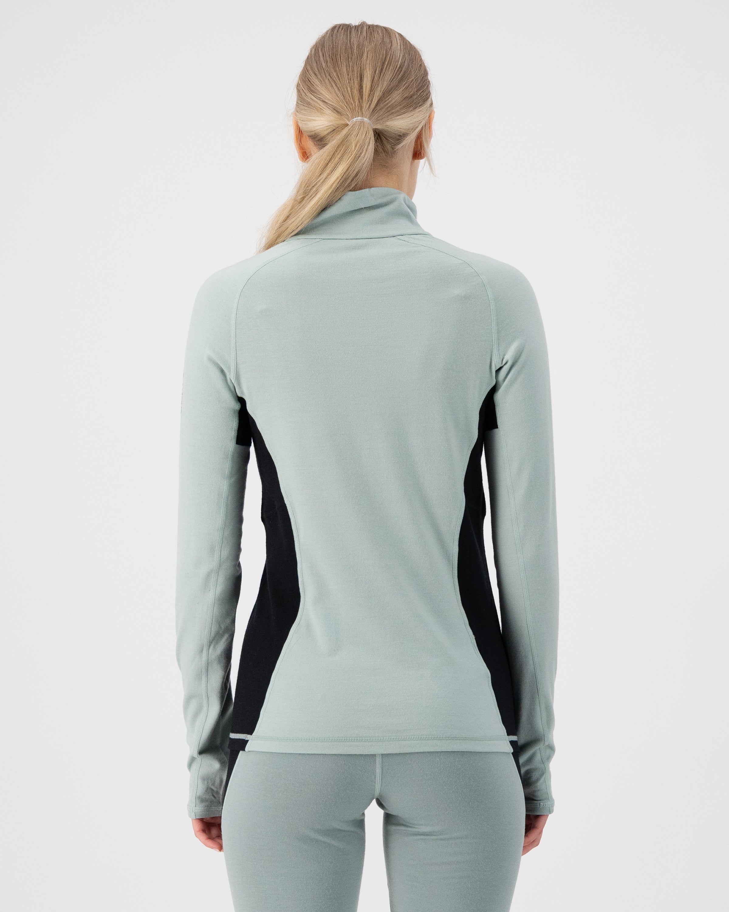 Mons Royale Womens Olympus Merino Base Layer 1/2 Zip Long Sleeve