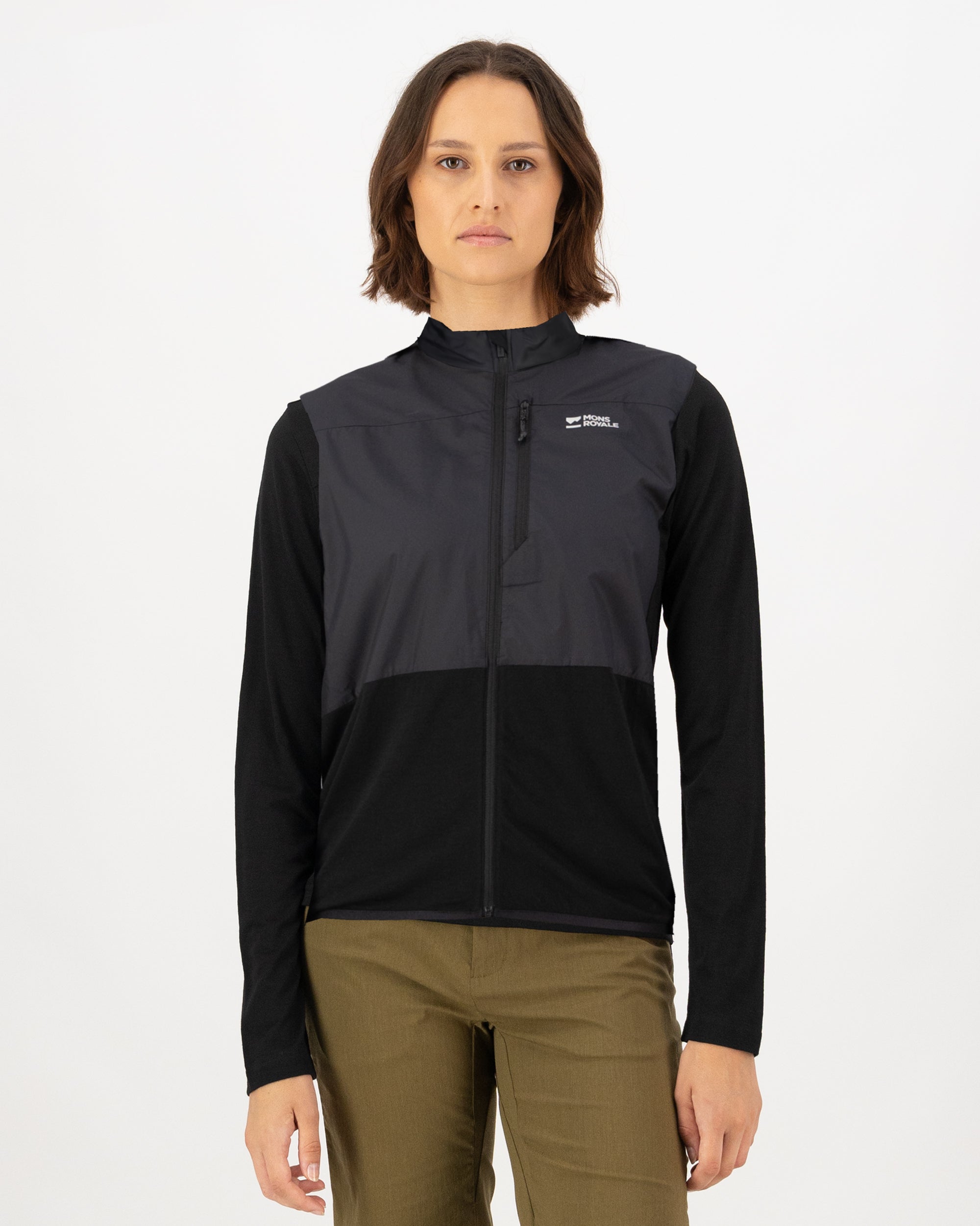 Mons Royale Womens Diversion Merino Wind Vest