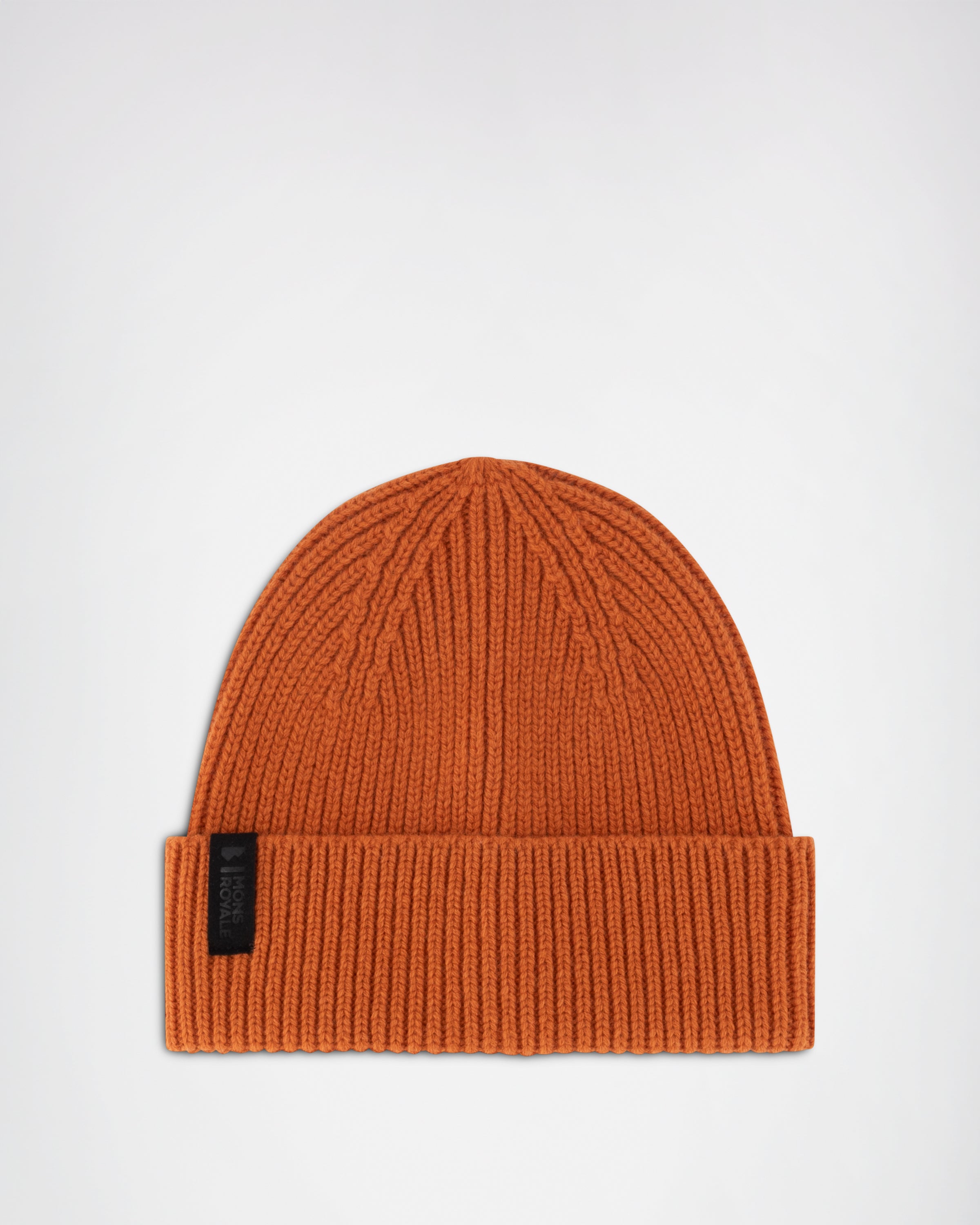 Mons Royale Fjord Merino Beanie One Size Orange