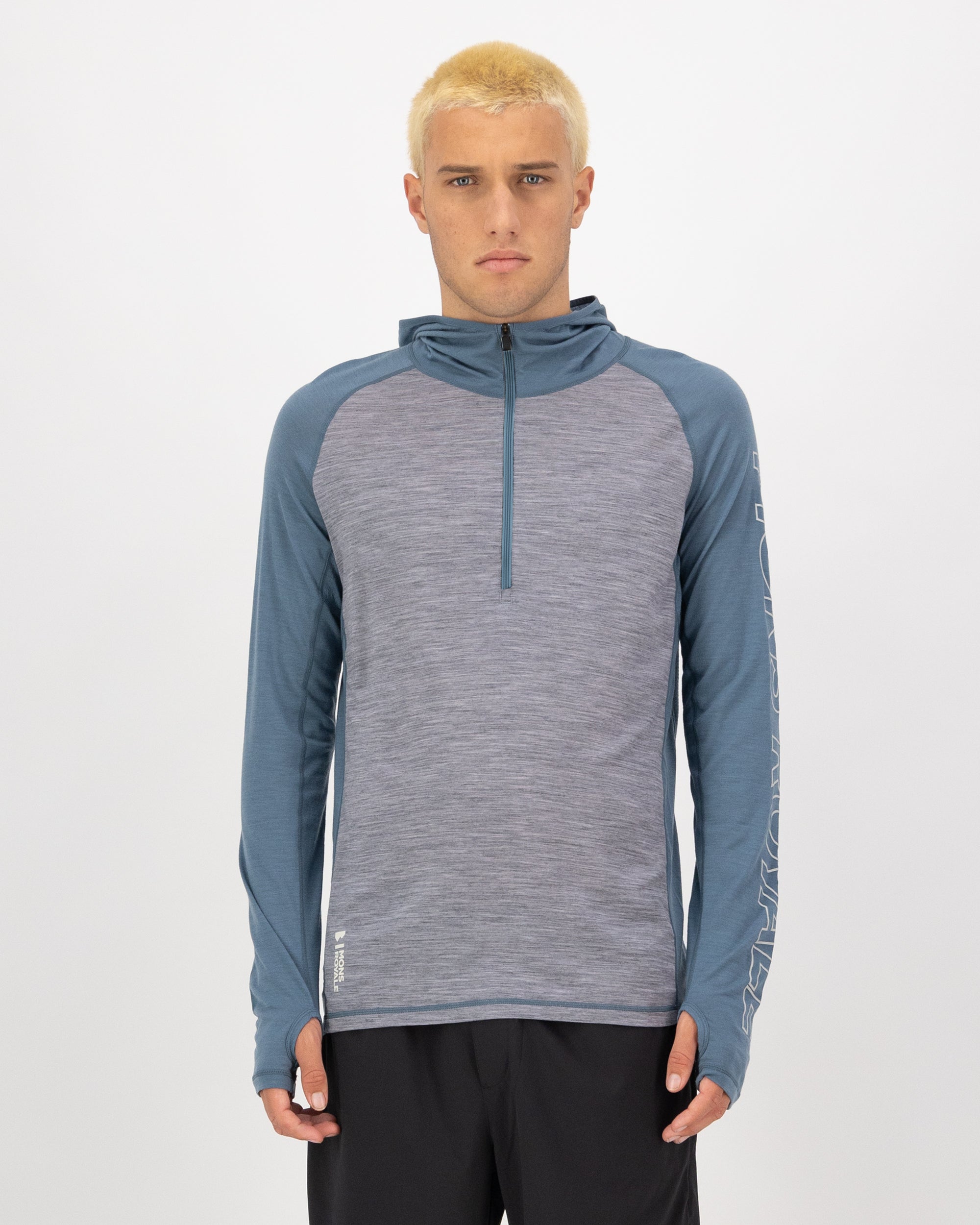 Mons Royale Mens Temple Merino Long Sleeve Hood