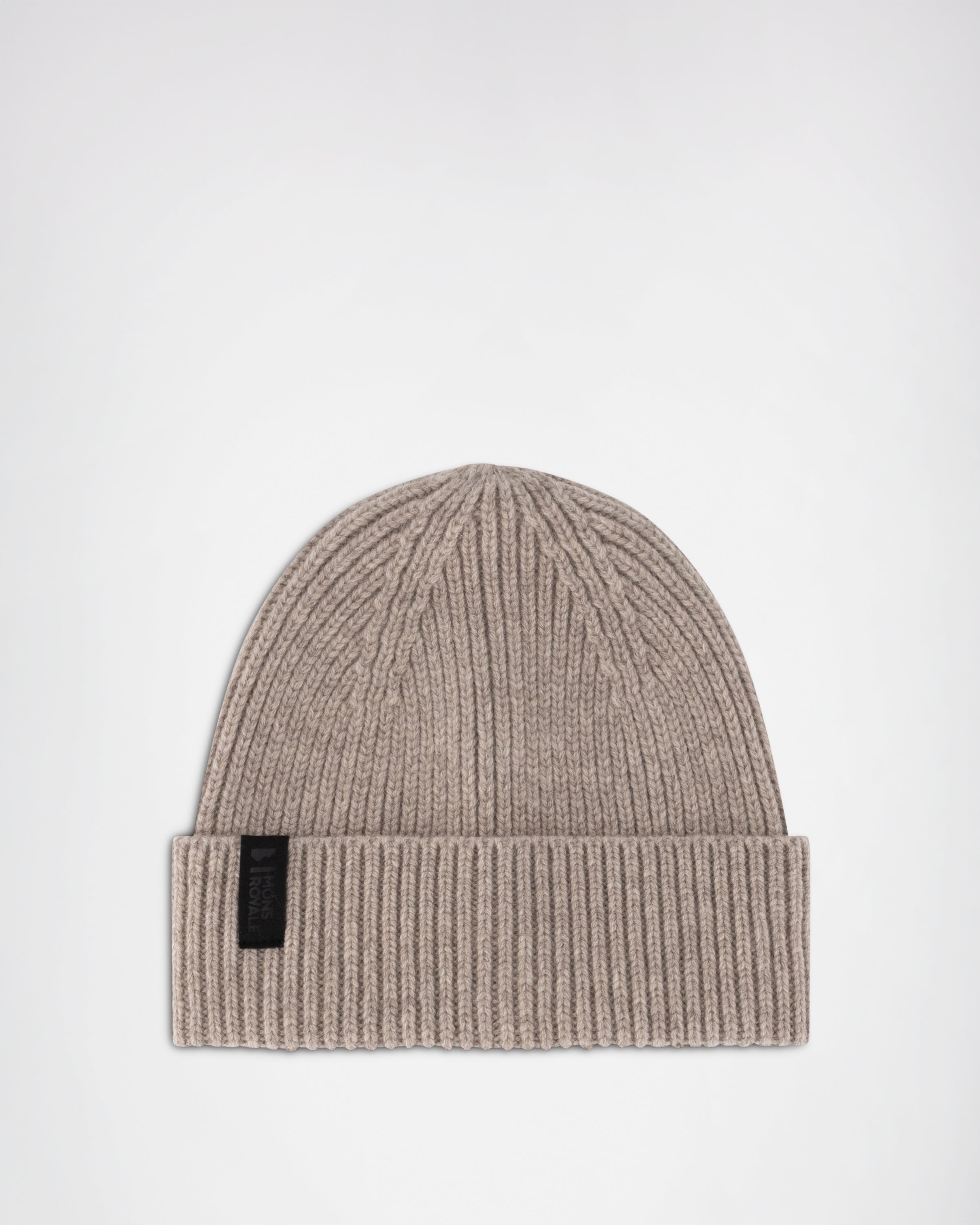 Mons Royale Fjord Merino Beanie One Size Taupe