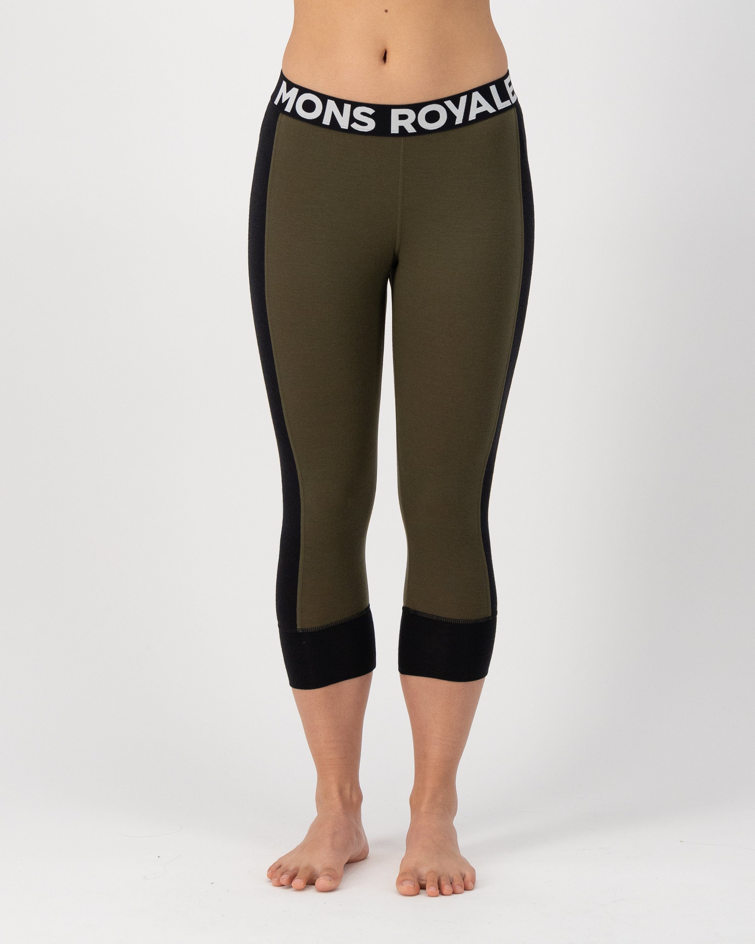 Mons Royale Womens Cascade Merino Base Layer 3/4 Legging
