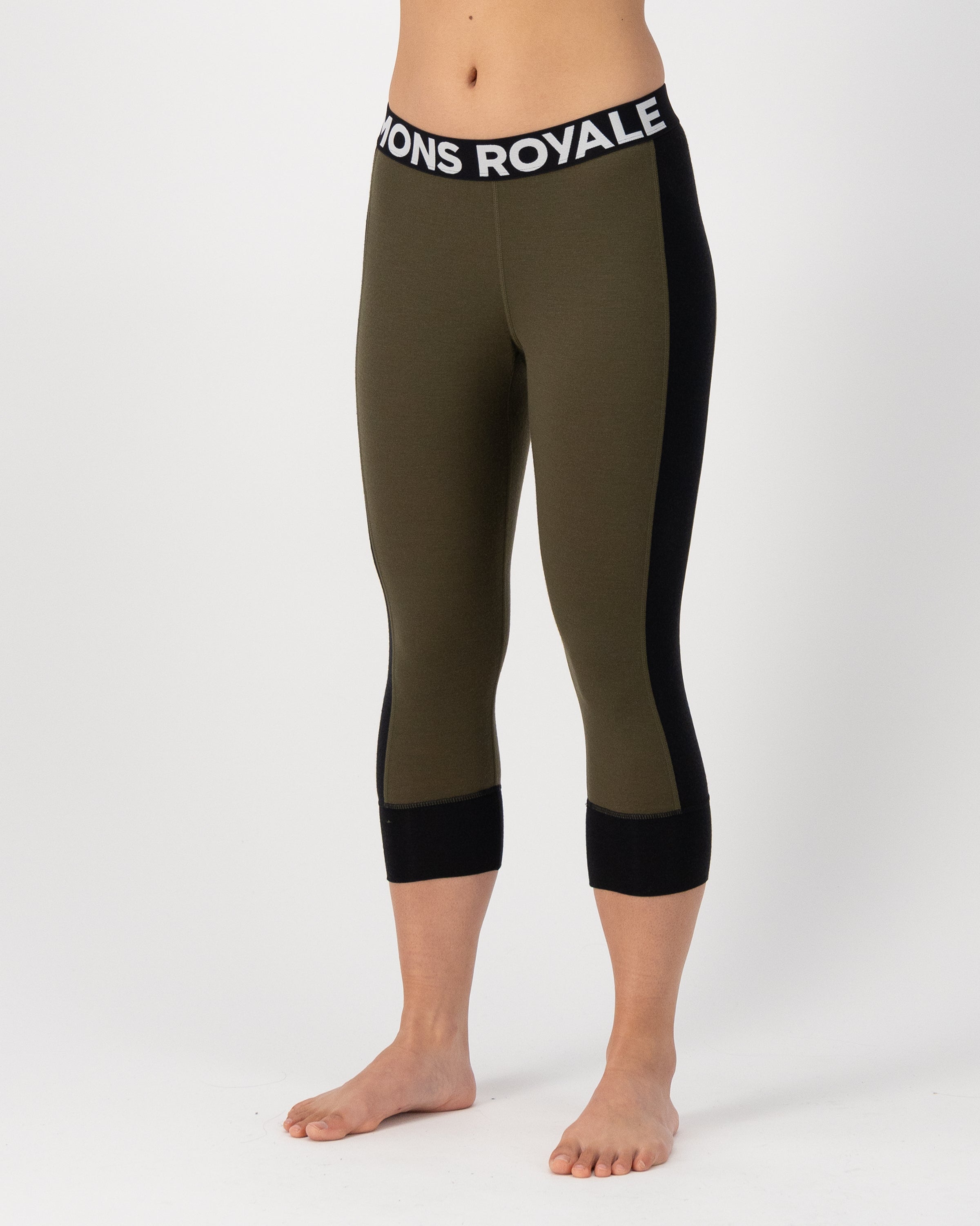 Mons Royale Womens Cascade Merino Base Layer 3/4 Legging