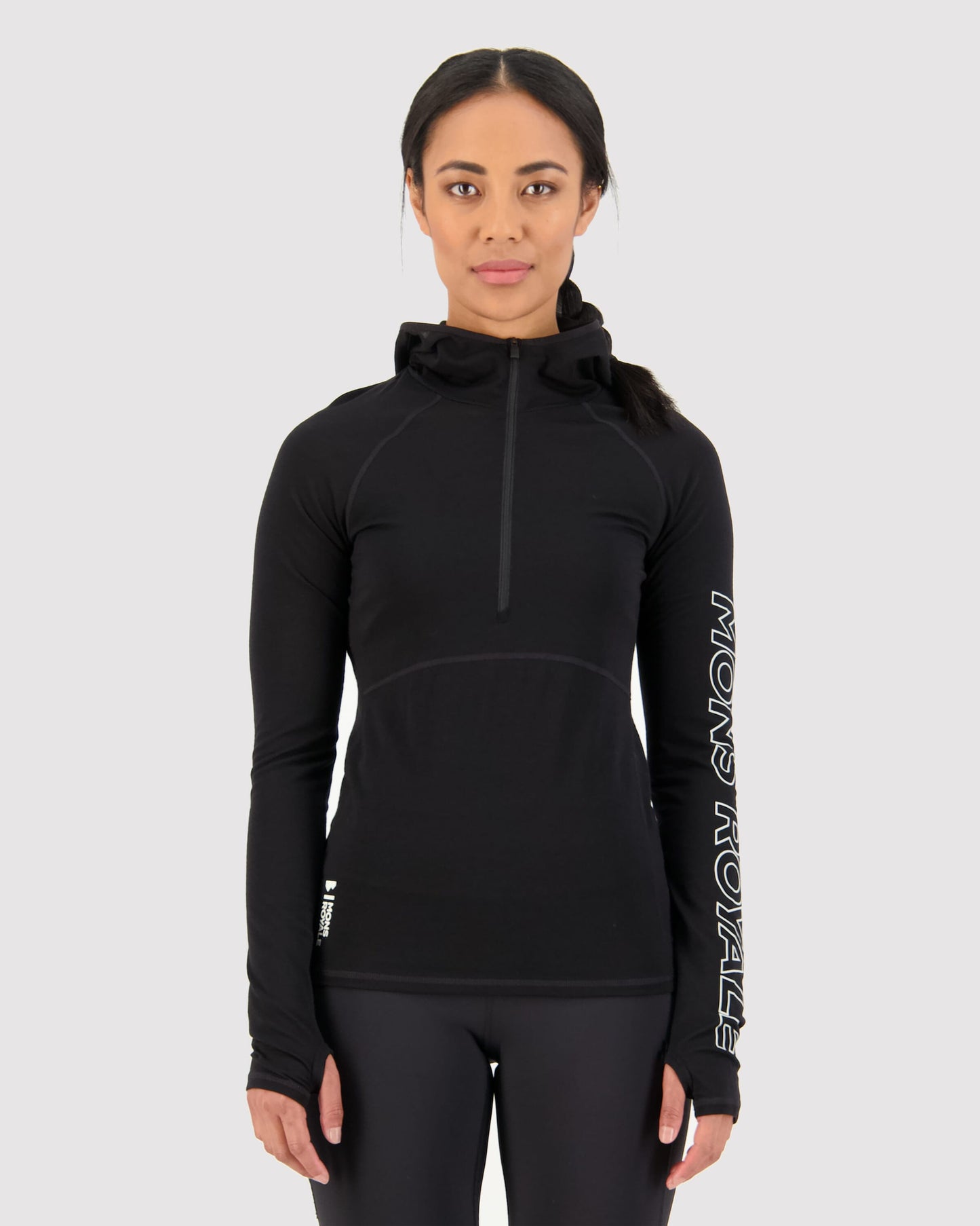 Mons Royale Womens Bella Merino Long Sleeve Hood