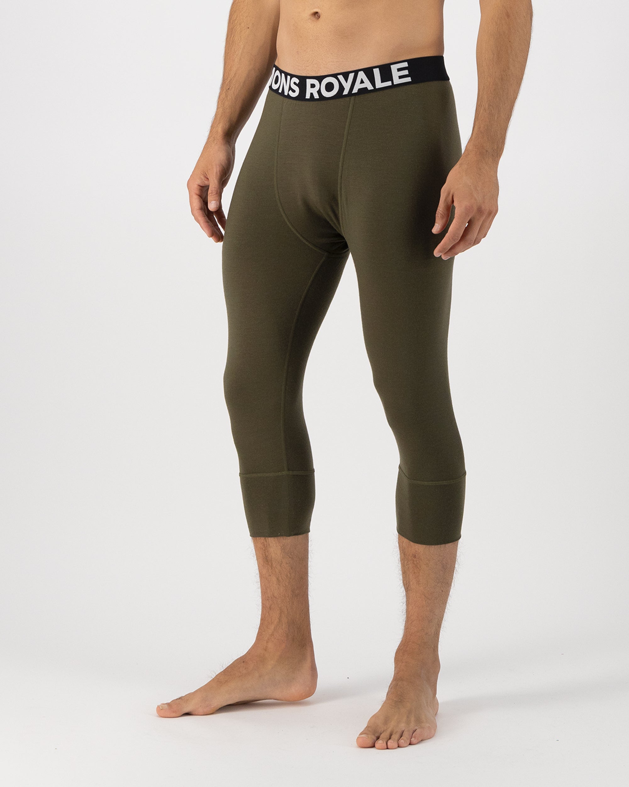 Mons Royale Mens Cascade Merino Base Layer 3/4 Legging