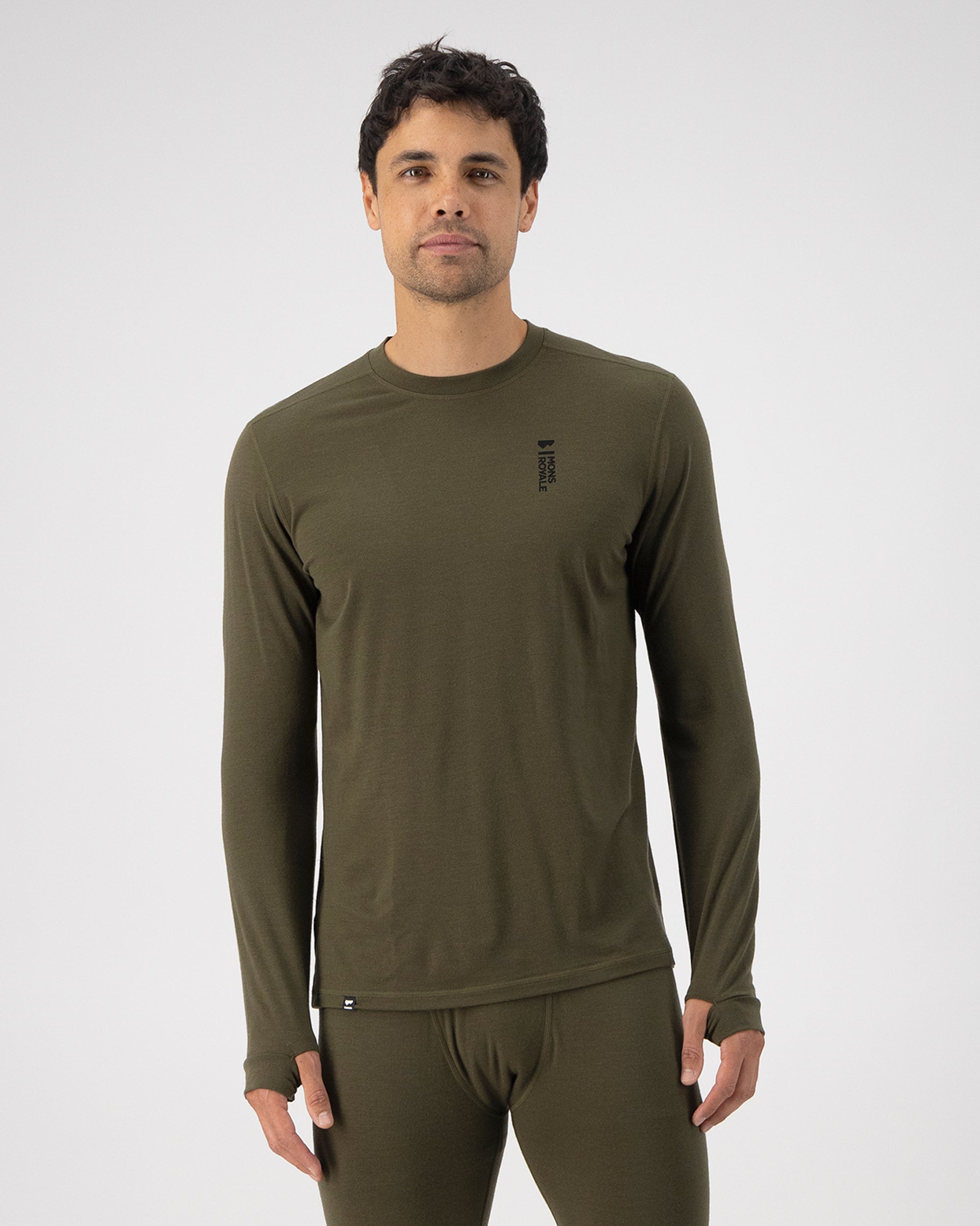 Mons Royale Mens Cascade Merino Base Layer Long Sleeve