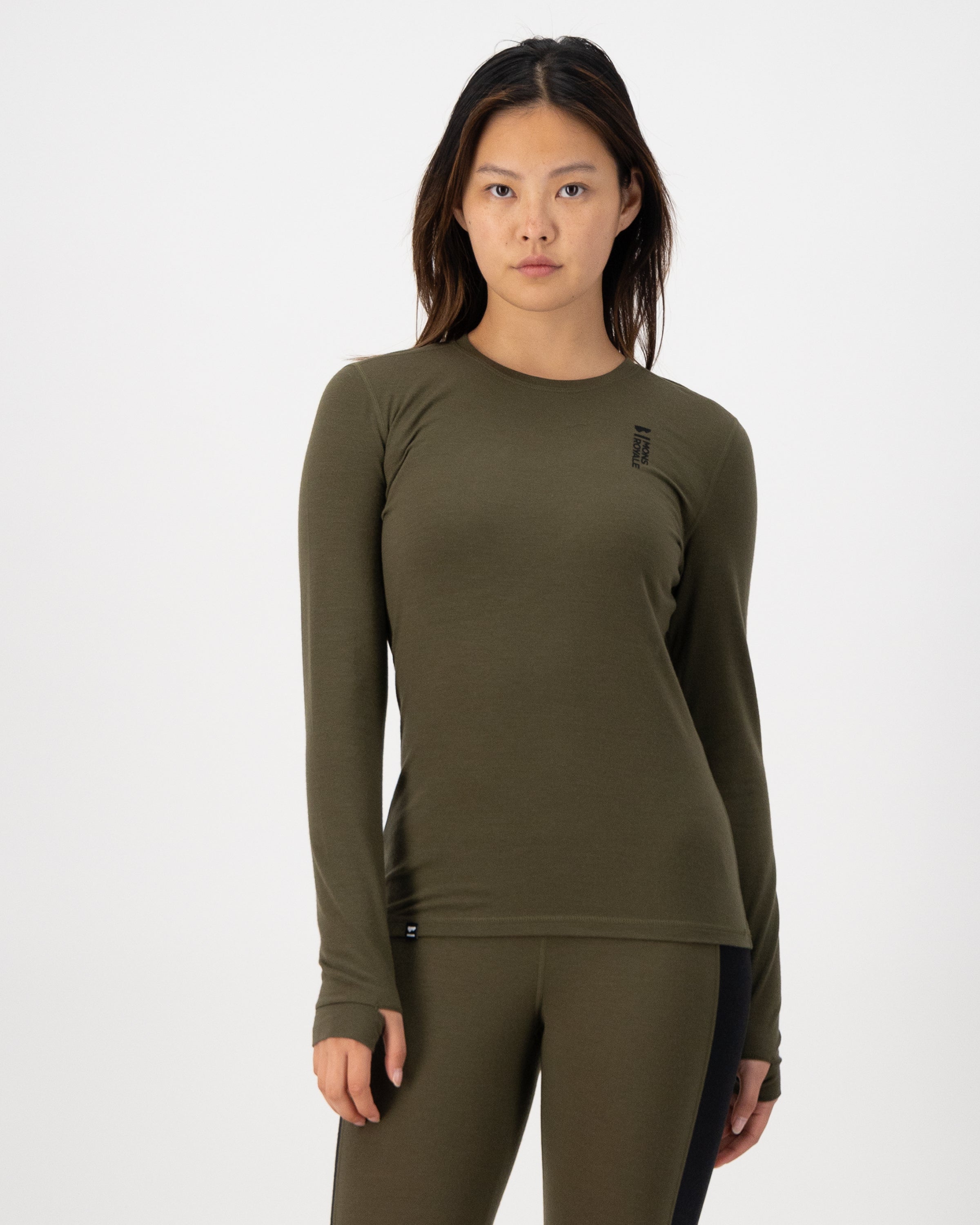 Mons Royale Womens Cascade Merino Base Layer Long Sleeve