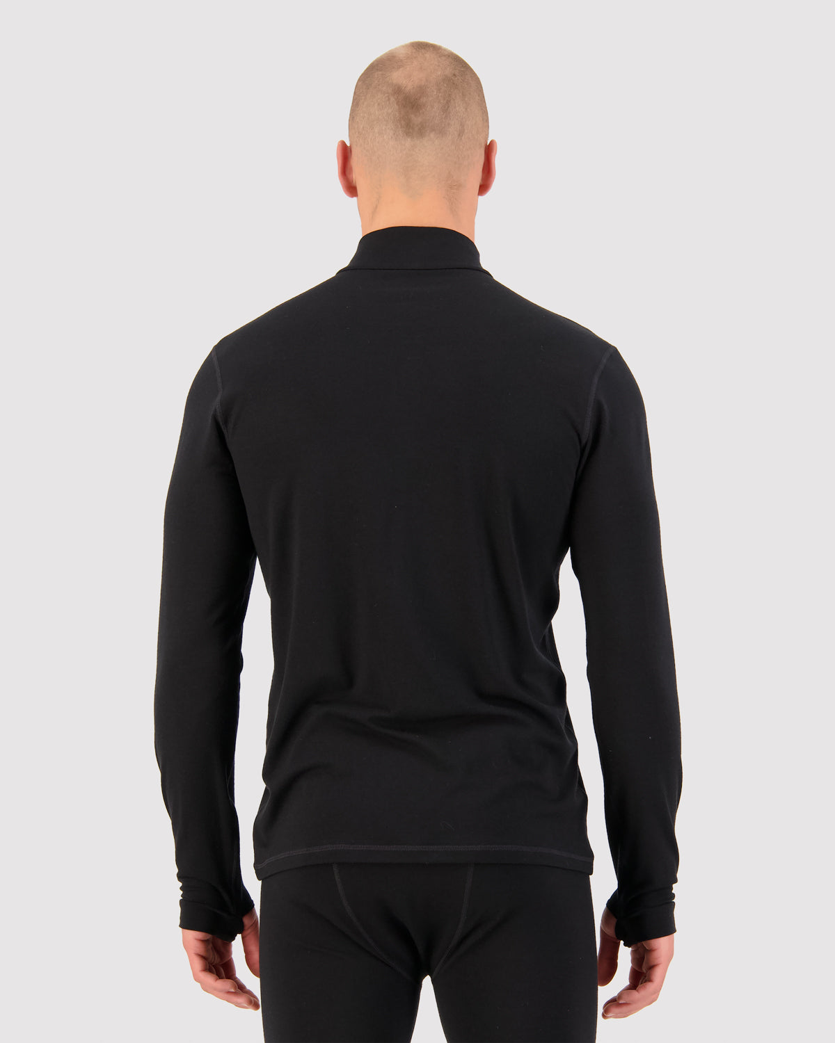 Mons Royale Mens Cascade Merino Base Layer 1/4 Zip Long Sleeve