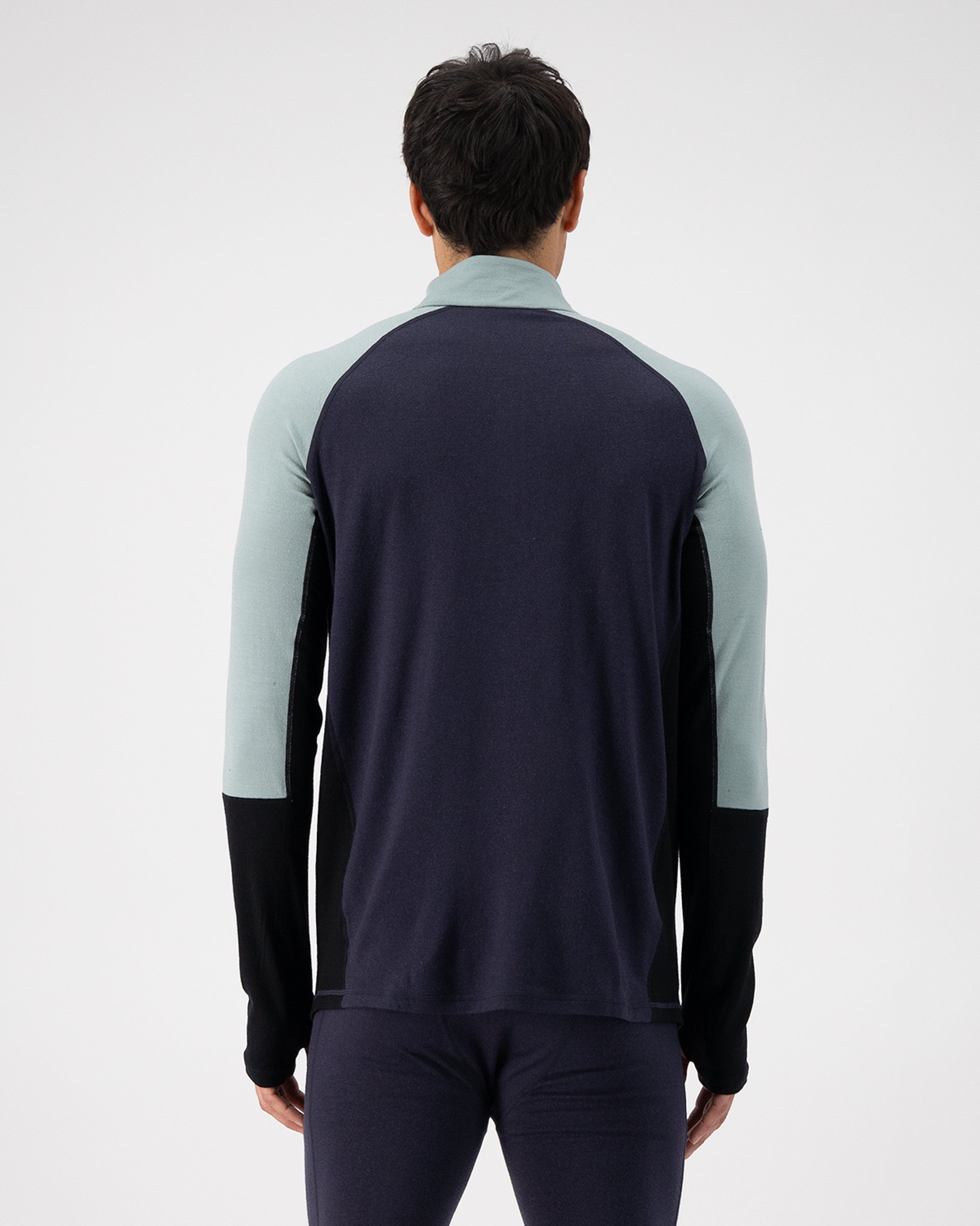 Mons Royale Mens Olympus Merino Base Layer 1/2 Zip Long Sleeve