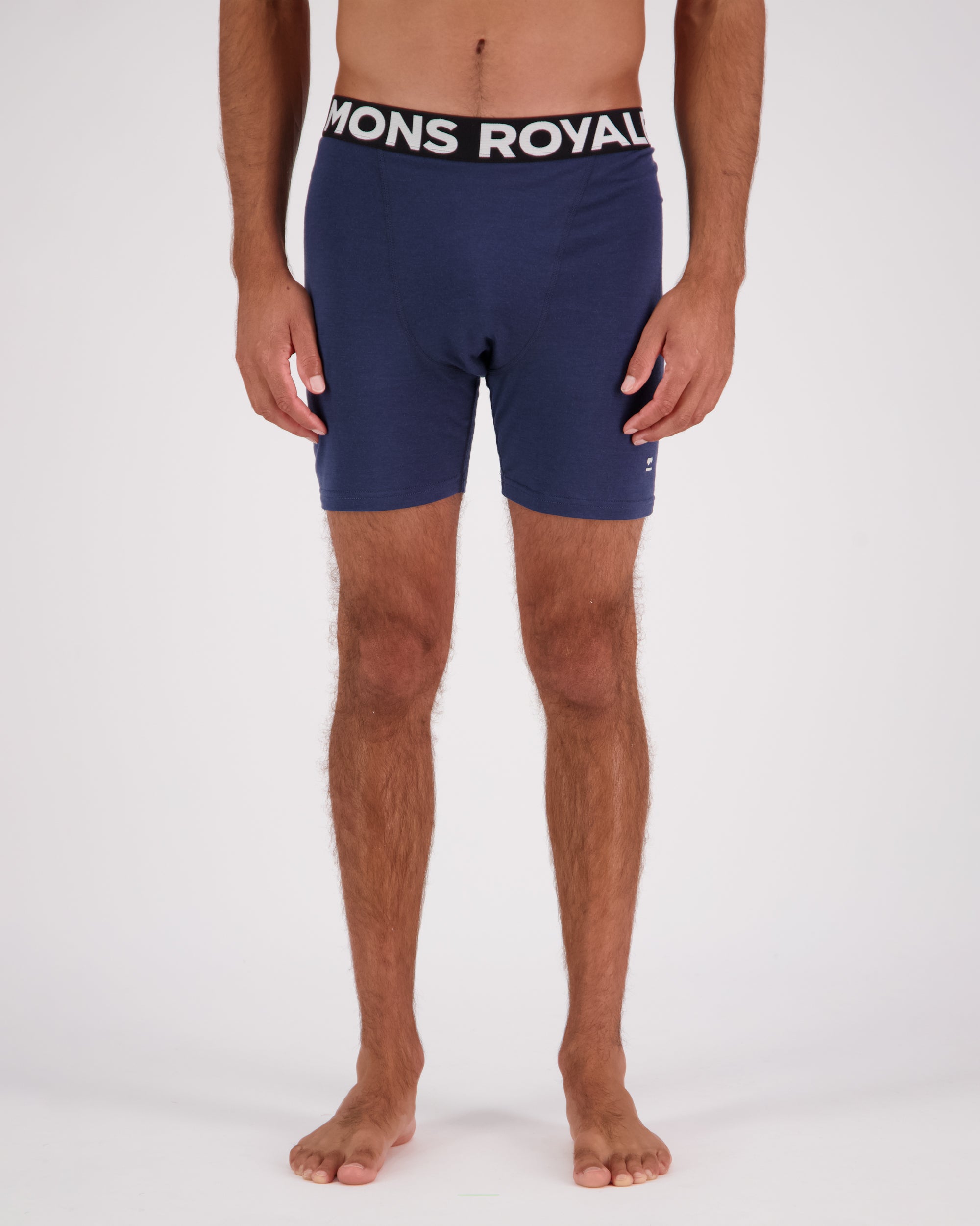 Mons Royale Mens Hold 'em Merino Boxer Midnight