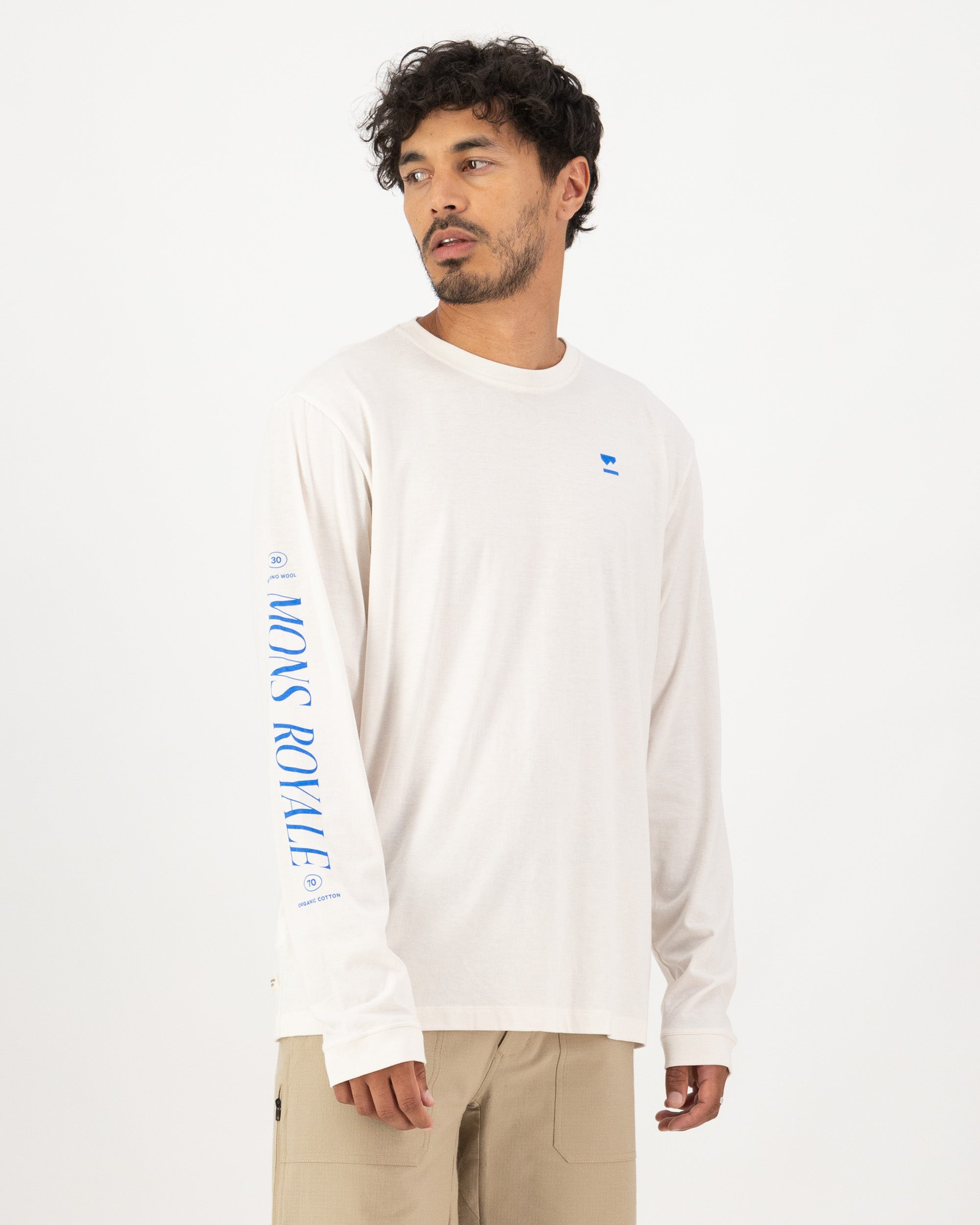 Mons Royale Mens Yonder Merino Organic Cotton Long Sleeve