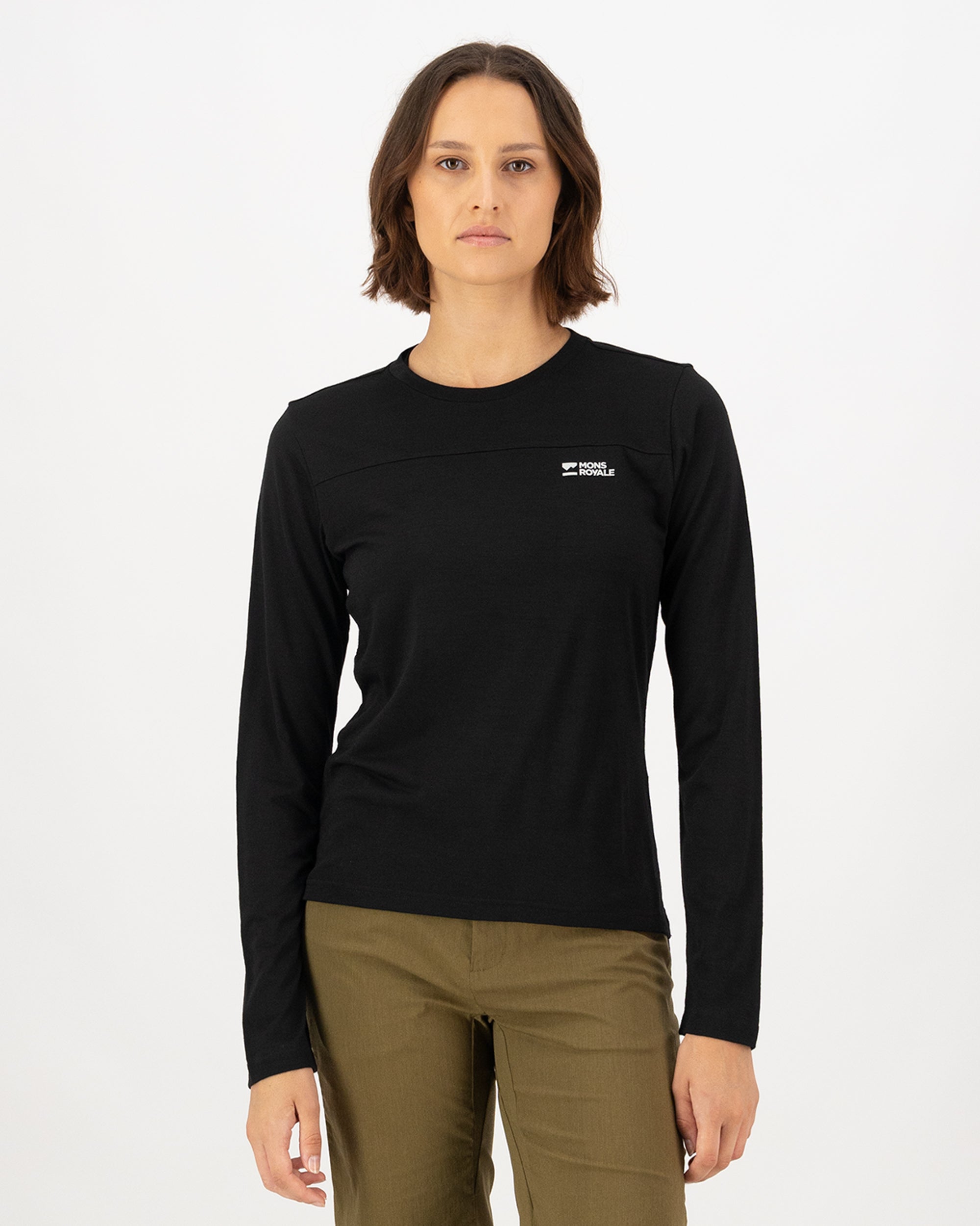 Mons Royale Womens Diversion Merino Bike Jersey Long Sleeve