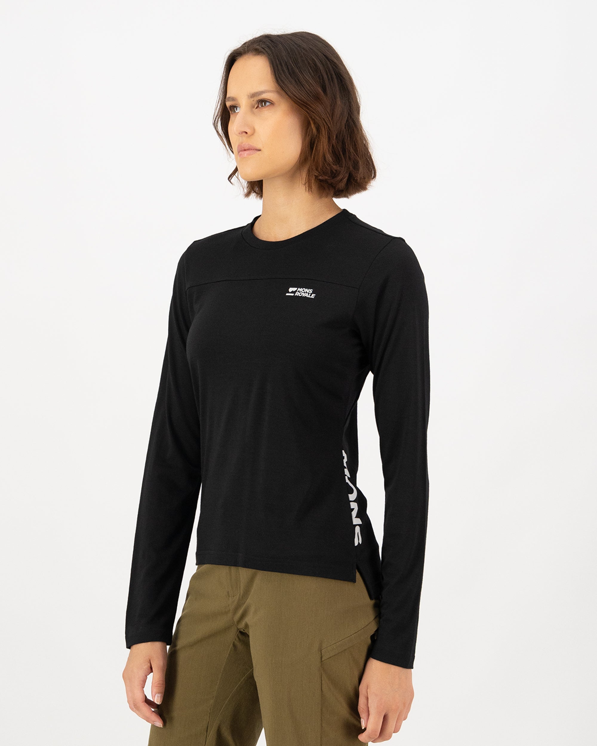 Mons Royale Womens Diversion Merino Bike Jersey Long Sleeve