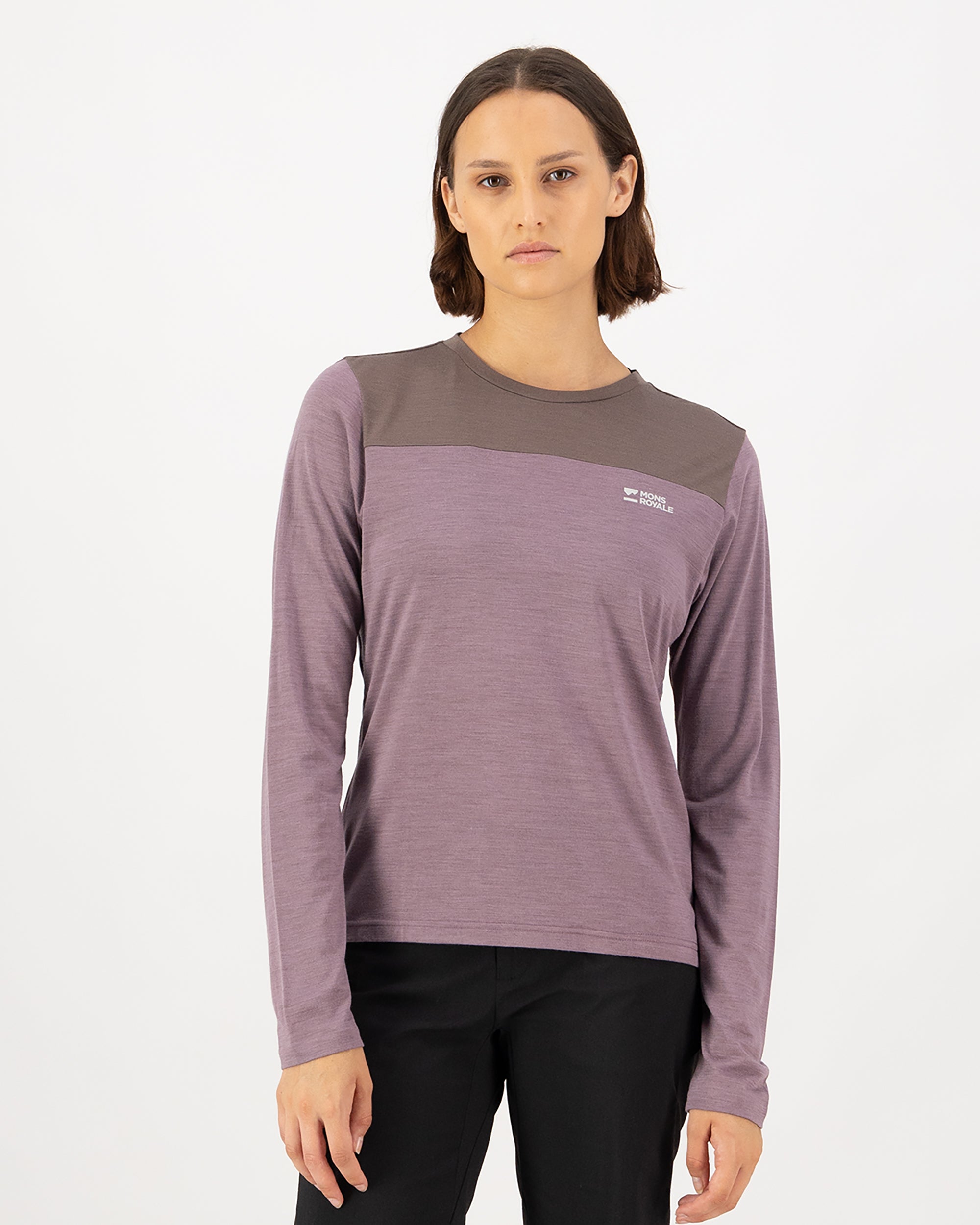 Mons Royale Womens Diversion Merino Bike Jersey Long Sleeve