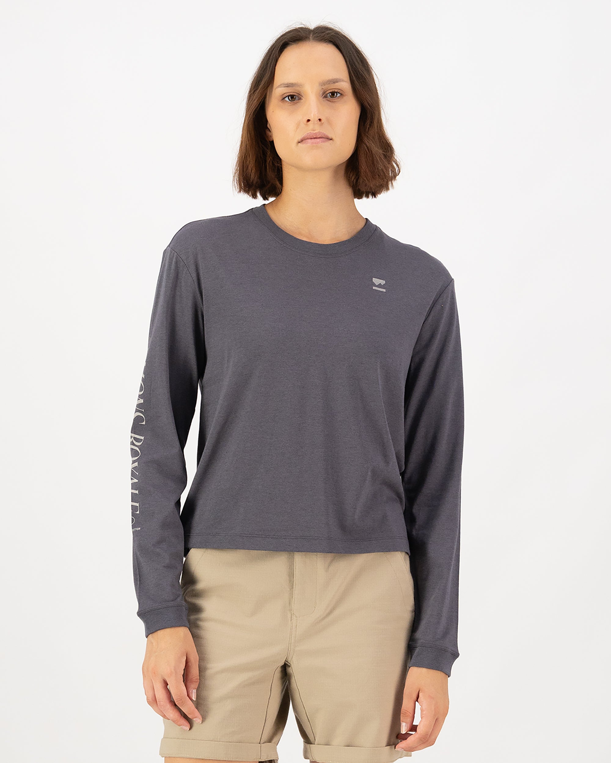 Mons Royale Womens Yonder Merino Organic Cotton Long Sleeve