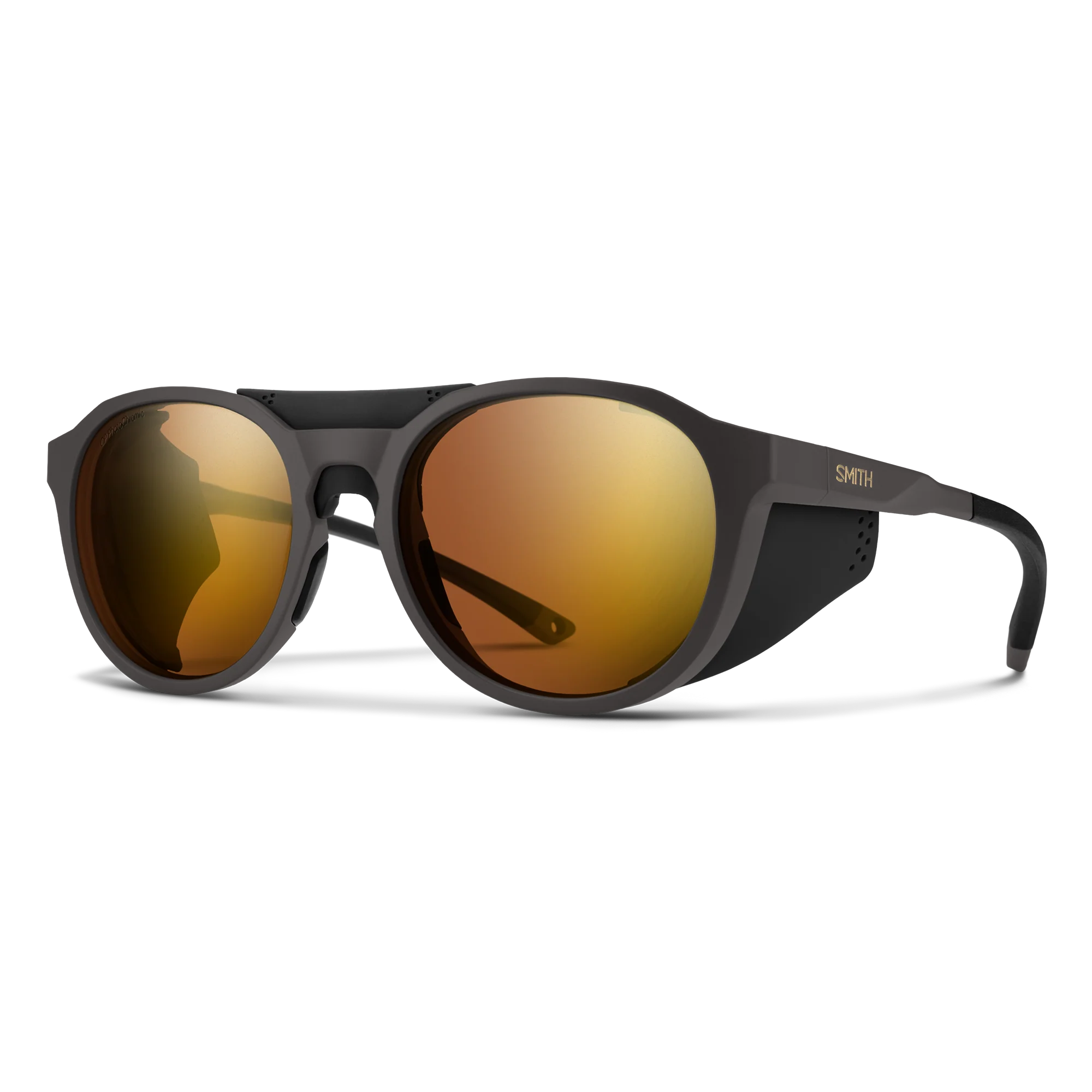 Smith Venture Sunglasses CP Glacier Photochromic Copper Gold Mirror Matte Gravy