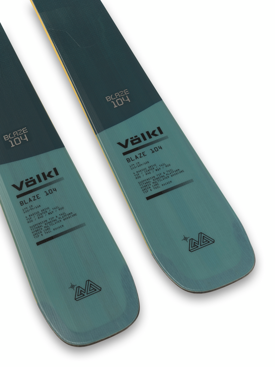Volkl Blaze 104 Teal Flat Skis