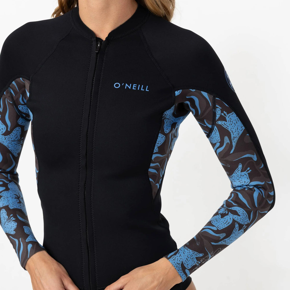 O'Neill Womens Bahia Full Zip 1.5mm Wetsuit Jacket